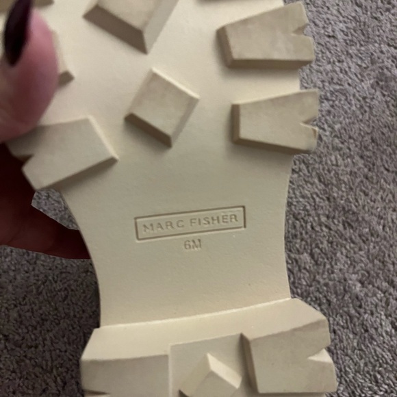 Marc Fisher Cream Combat & Moto Boots - Picture 2 of 2